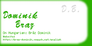 dominik braz business card